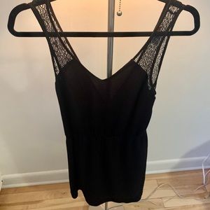 ONLY Black mini dress backless and crochet